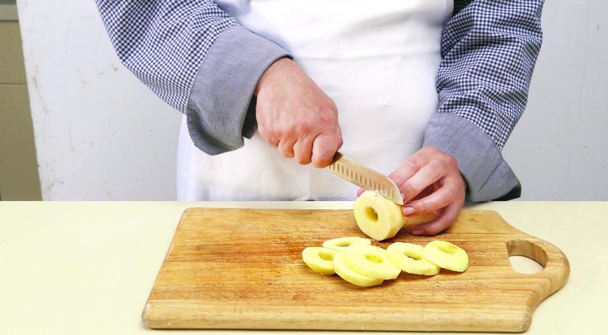 Жареные яблочные кольца