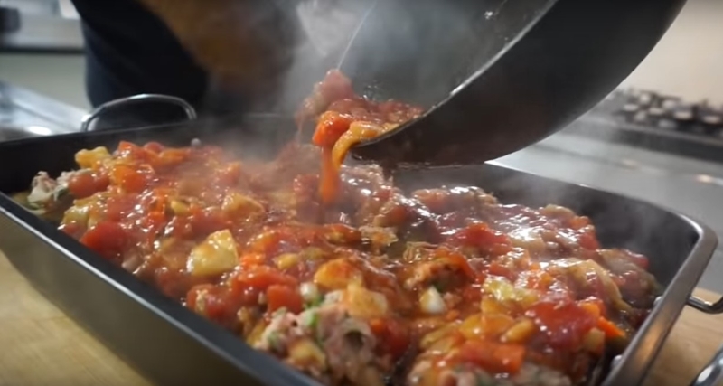 Мясо для фарша, 3 баклажана — и блюдо готово. Готовлю баклажаны с завязанными глазами.