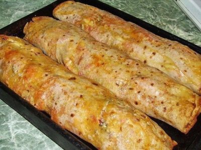 ФАРШИРОВАННЫЙ ЛАВАШ В ДУХОВКЕ