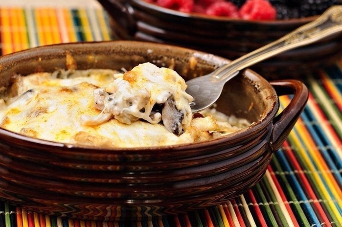 ОТЛИЧНЫЙ РЕЦЕПТ ЖУЛЬЕНА С КУРИЦЕЙ И ГРИБАМИ
