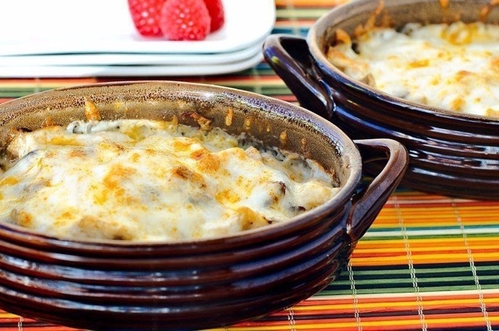 ОТЛИЧНЫЙ РЕЦЕПТ ЖУЛЬЕНА С КУРИЦЕЙ И ГРИБАМИ
