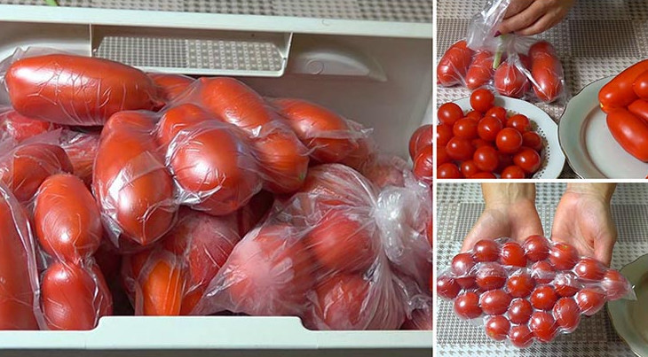 Удивительно полезный совет, как заморозить томаты своими руками.